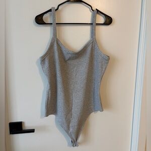 Aritzia Light Heather Gray Tank Bodysuit
